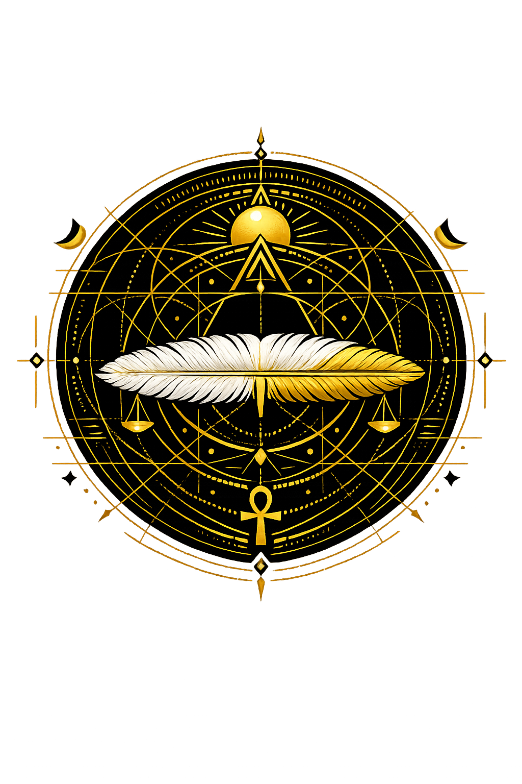Mꜣꜥ — The All-Seeing Eye, symbol of divine perception and cosmic clarity